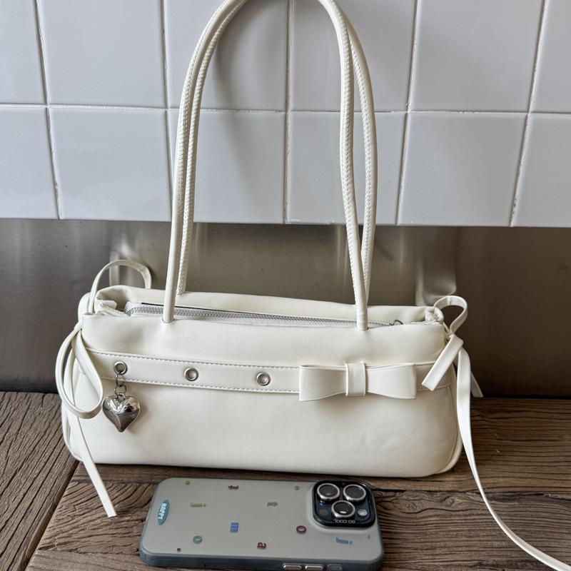 

Large-capacity bag women s summer versatile new casual niche design shoulder underarm bag commuter bag белый
