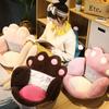Cat Bear Paw Plush Seat Cushion Indoor Floor Stuffed Sofa Colorful Animal Decor Pillow Thick Stool Butt Office Cushion 2 Size