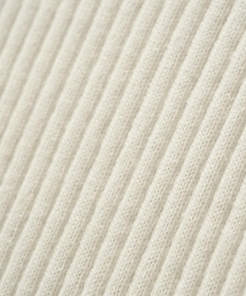 Seteo (W) Cuff Mock Neck Knit Cream