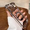 Case for Vivo V25e,V25 5G Clear Magnetic Casing Electroplated Lens Frame Phone Cover