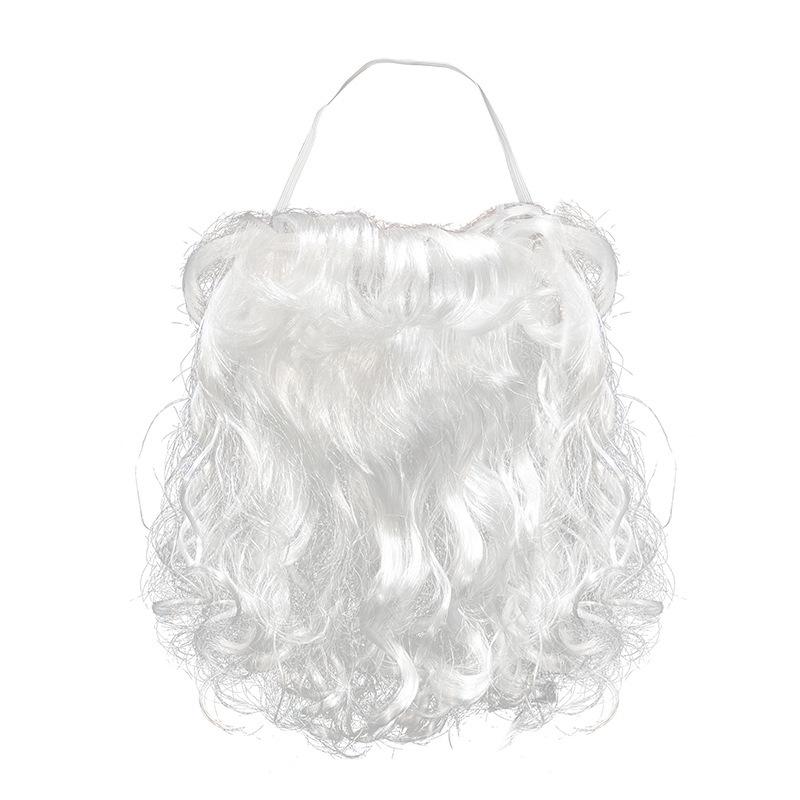 Santa Claus Costume Accessories Set: Halloween & Christmas Props with Beard, Wig, Bells, and Glasses for Stage Performances