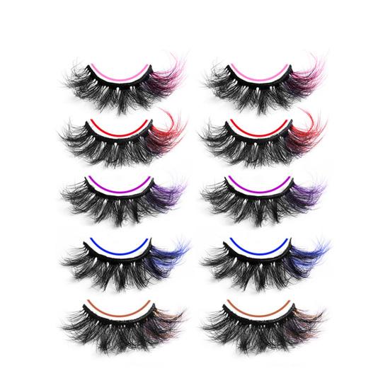 Trendy Takma Kirpikler Canlı Renk Tahriş Etmeyen Göz Makyajı