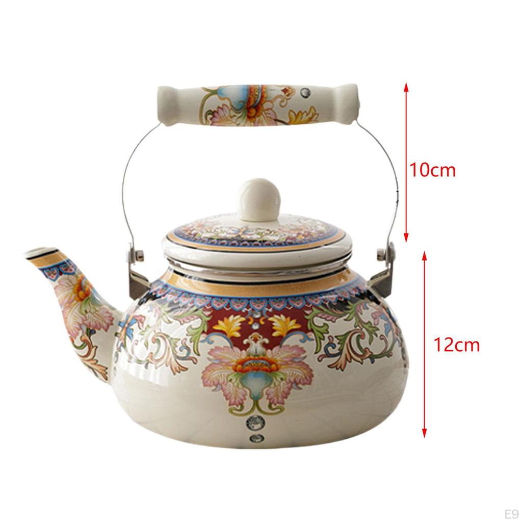 Elegant emaljeret vannkoker for hjemme- og kontorbruk