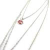 Les Trésors De Lily [N5062] - Silver Pink 'Scarlett' Long Necklace
