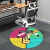 1pc Colorful Creature Office Round Rug, Non-slip, Soft and Durable Office Rug for Interior Decoration, Perfect for Office, Beautiful Decoration Yy2603