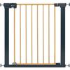 SAFETY 1st Barriere de sécurité enfant Easy Close effet bois, 73-80 cm - pression, sans vis ni perçage - (max. 136 cm)