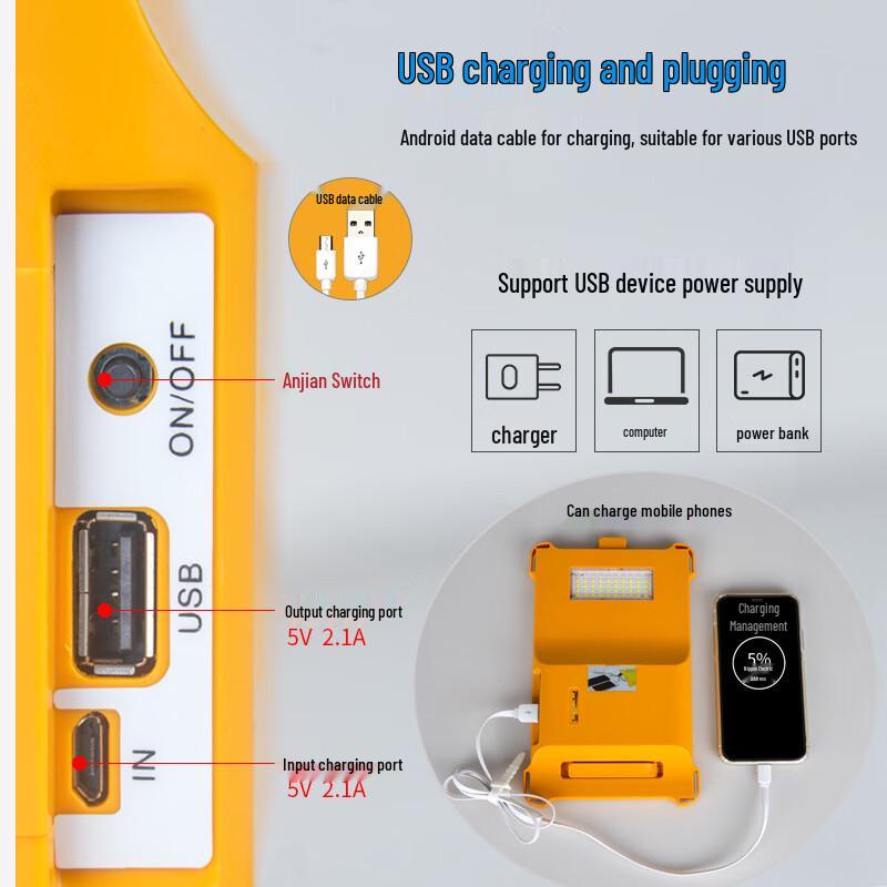 50W Multifunctional Outdoor Camping & Emergency Light