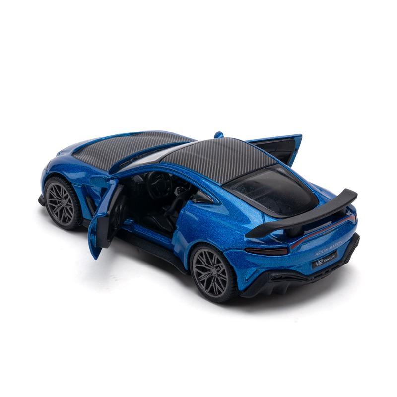 Simulation 1/43 Alston Martin V12 Alloy Sports Car Model Collection Ornaments with Display Box Metal Miniature Voiture Toy Gift