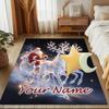 1PC Custom Name Santa's Magical Journey Theme Floor Mat Ideal for Living Room, Game Rooms, Office, Bedroom,Floor Mat Playful Design143