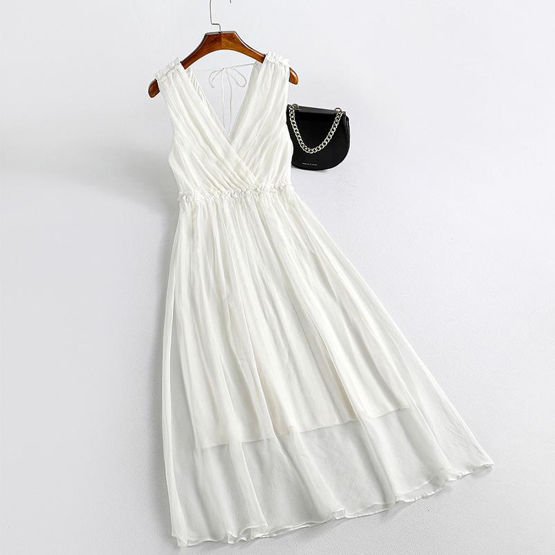 Women's Heavyweight Mulberry Silk Slip Dress - 2025 Summer High-End Beachwear