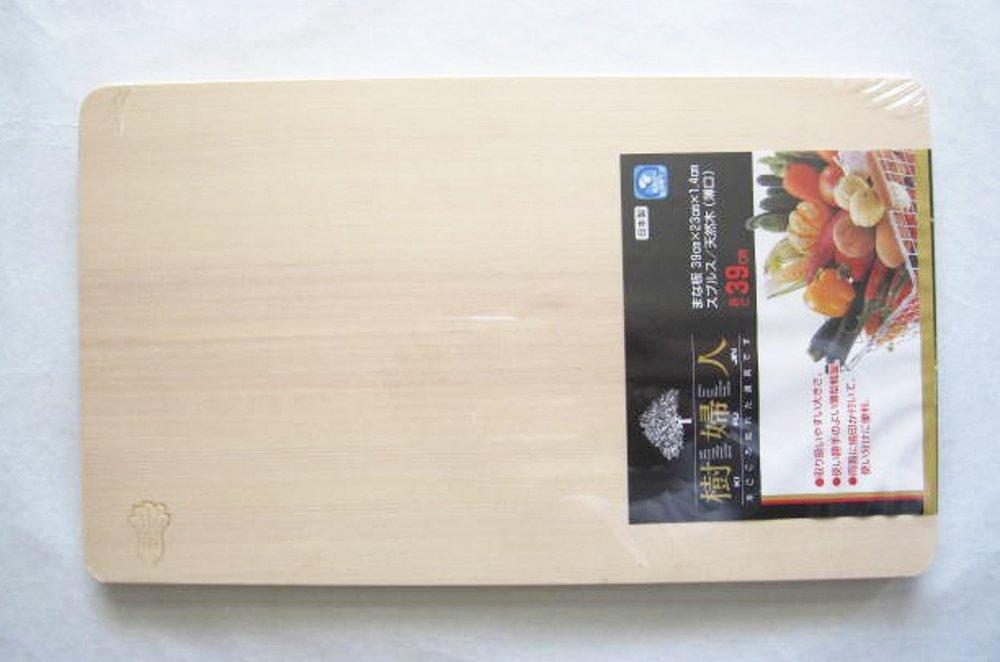 Ichihara Woodworking Krájecí přírodní 39 x 23 x Tloušťka Vyrobeno v Japonsku Prkénko, Dřevěné, Dřevo, Široké, 1,4 cm,