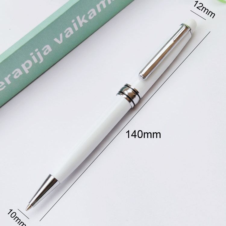 Metal Durable Ballpoint Pen Rotating Pocket-size Pen Portable BallPoint Pen Small Oil Pen Business Signature Pen Exquisite Writing Tool