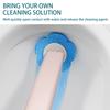 Wall Mounted Toilet Brush with 36 Refill Heads and Holder Wall-Mount Scrubbing Toilet Brush for Home Wash Basins Mirrors Glass