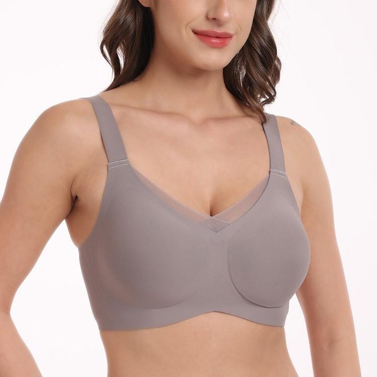 Seamless Push-Up Wireless Bra for Large Busts - Anti-Sag, Comfortable Women's Underwear