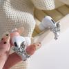 1Pair Butterfly Headphone Rhinestone Buckle Diy Zircon Headphone Decoration Clip Removeable Easy To Install Earbud Accessories