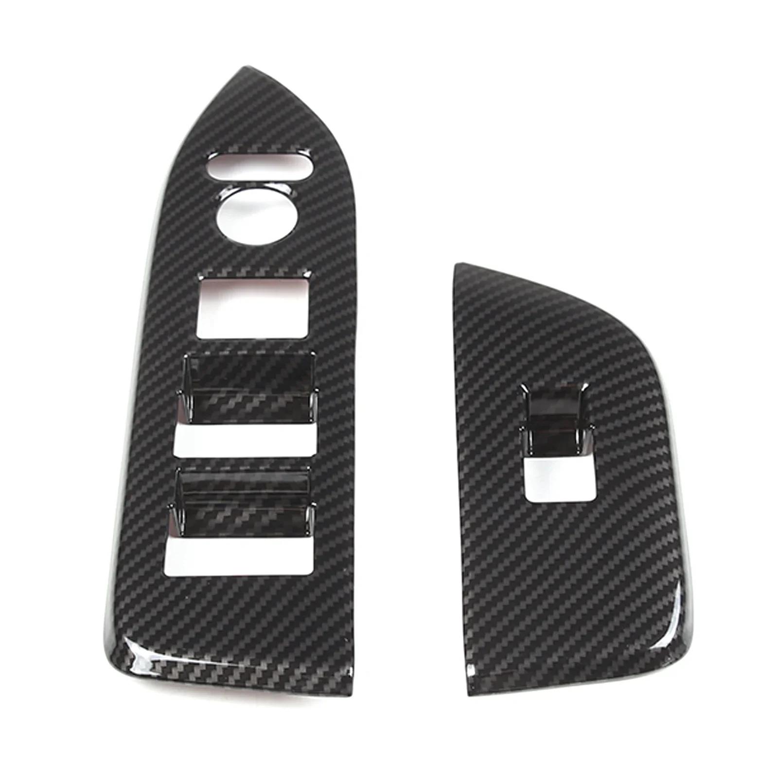 

For 2017- Honda N-BOX JF3 JF4 ABS Glass Lifting Frame Decorative Strip Sticker Car Protection Accessories Carbon Fiber