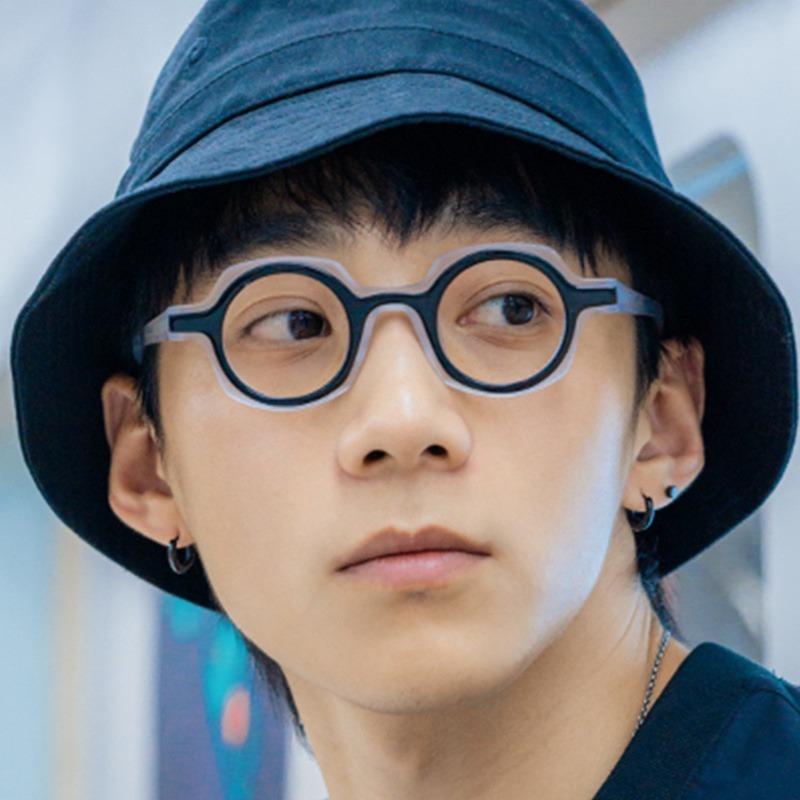 Hexagon Glasses Frame Handmade Eyewear Clear Lens Glasses Transparent Eyeglasses Acetate Spectacles