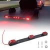 Clearance Light Bright Red 9 LED ID Light Bar Tail Brake Lamp with Reflective Tape for Truck