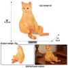 Realistic Cat Heart Model Toy Car Ornament - Black & White Pet Cats, Kindergarten Teaching Aid