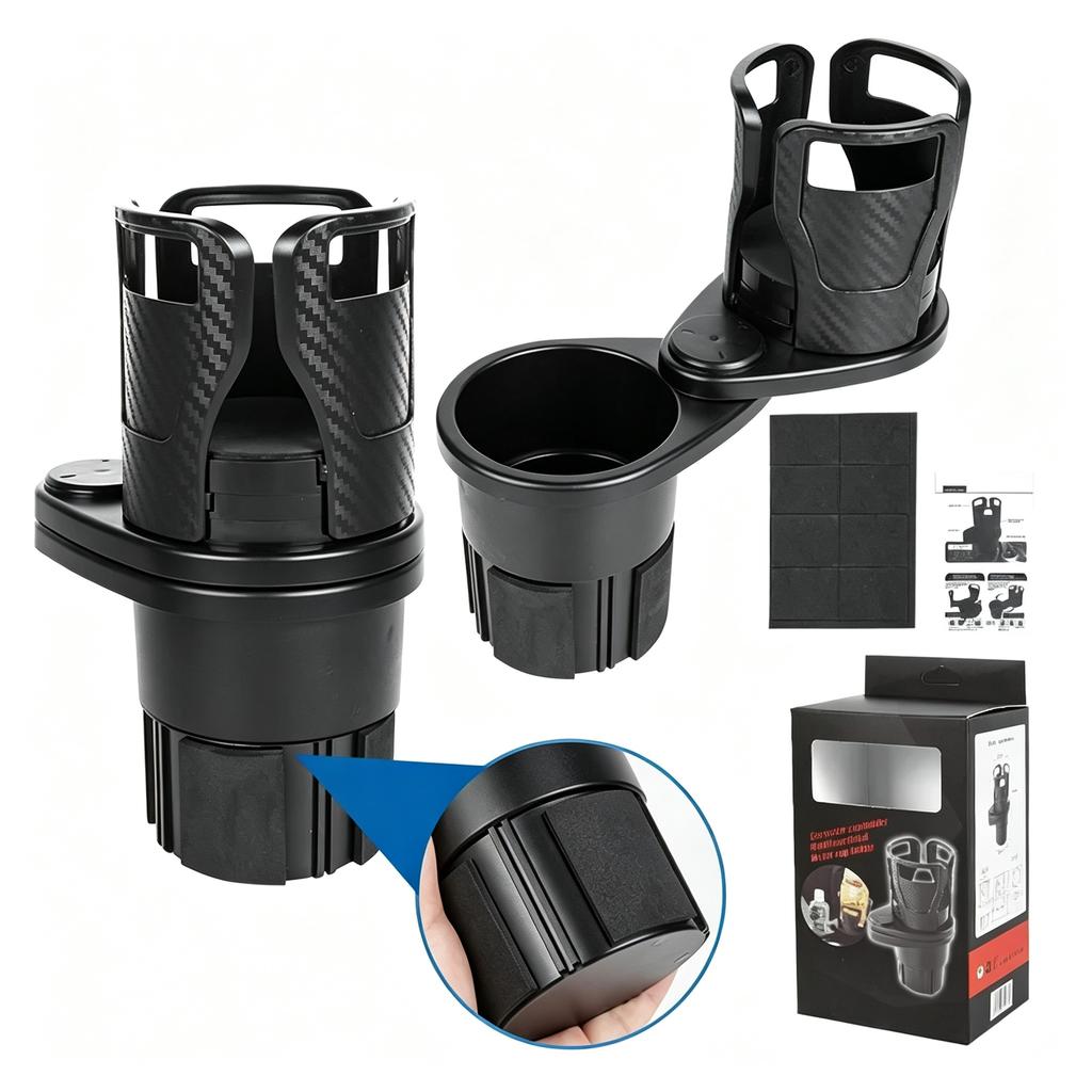 Rotating car center console beverage rack car cup holder double-layer storage rack cup holder car cup holder expander Cup Holders 5
