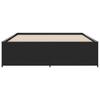 Bed Frame Black 160 x 200 cm Particleboard and Metal