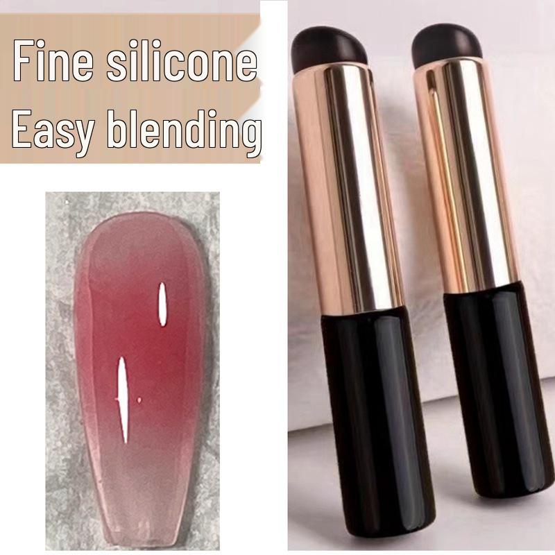 Silicone Lip & Nail Patting Brush – Reusable Blending Tool for Salons