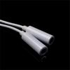 3.5Mm Aux Audio Mic Splitter Cable Earphone Headphone Adapter 1Male To 2Female