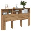 VidaXL Headboard Cabinet Artisan Oak 180x19x103.5 Cm, Headboard, Bedroom Cabinet, Headboard 856873