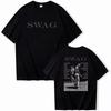 Sommer Damen Unisex Bieber SWAG 2026 Justin Album T-Shirt Beidseitig Rundhals Kurzarm Hemden Fans Geschenk