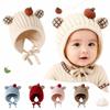 Cold Protection Baby Winter Hat Knitted Earflap Beanie New Infant Knit Hat Baby Winter Wear