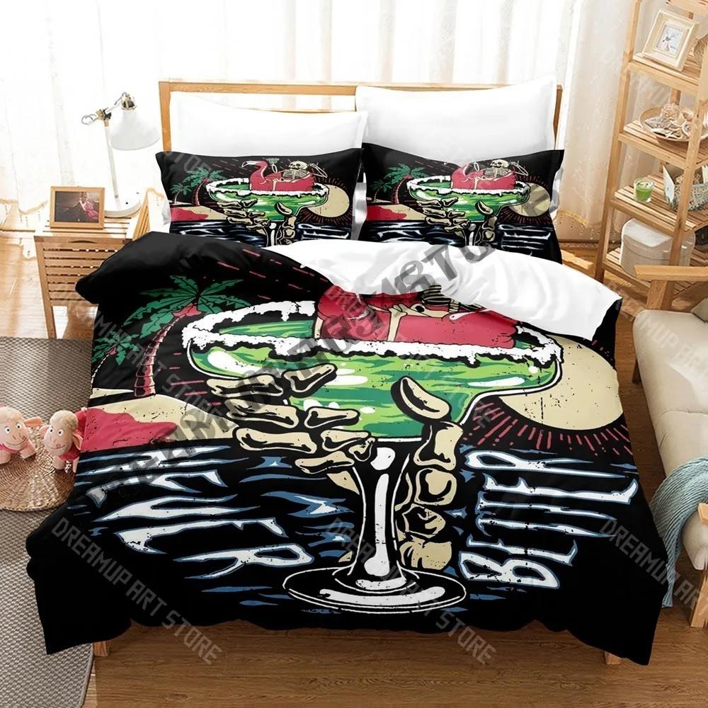 3D Print Never Better Skeleton Bedding Set Single Twin Full Queen King Size Bed Set Adult Bedroom Duvetcover Sets Anime Bed