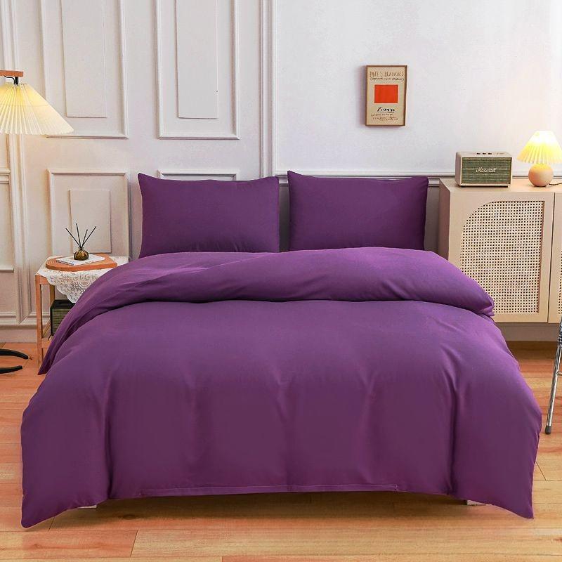 3pcs Lyocell Duvet Cover Set Luxury Solid Silky Cooling Bedding Set Quilt Cover+Pillowcases Twin Queen King Home Use