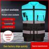 Patchwork Multi-Pocket Reflective Safety Vest for Traffic, Cycling, and Construction