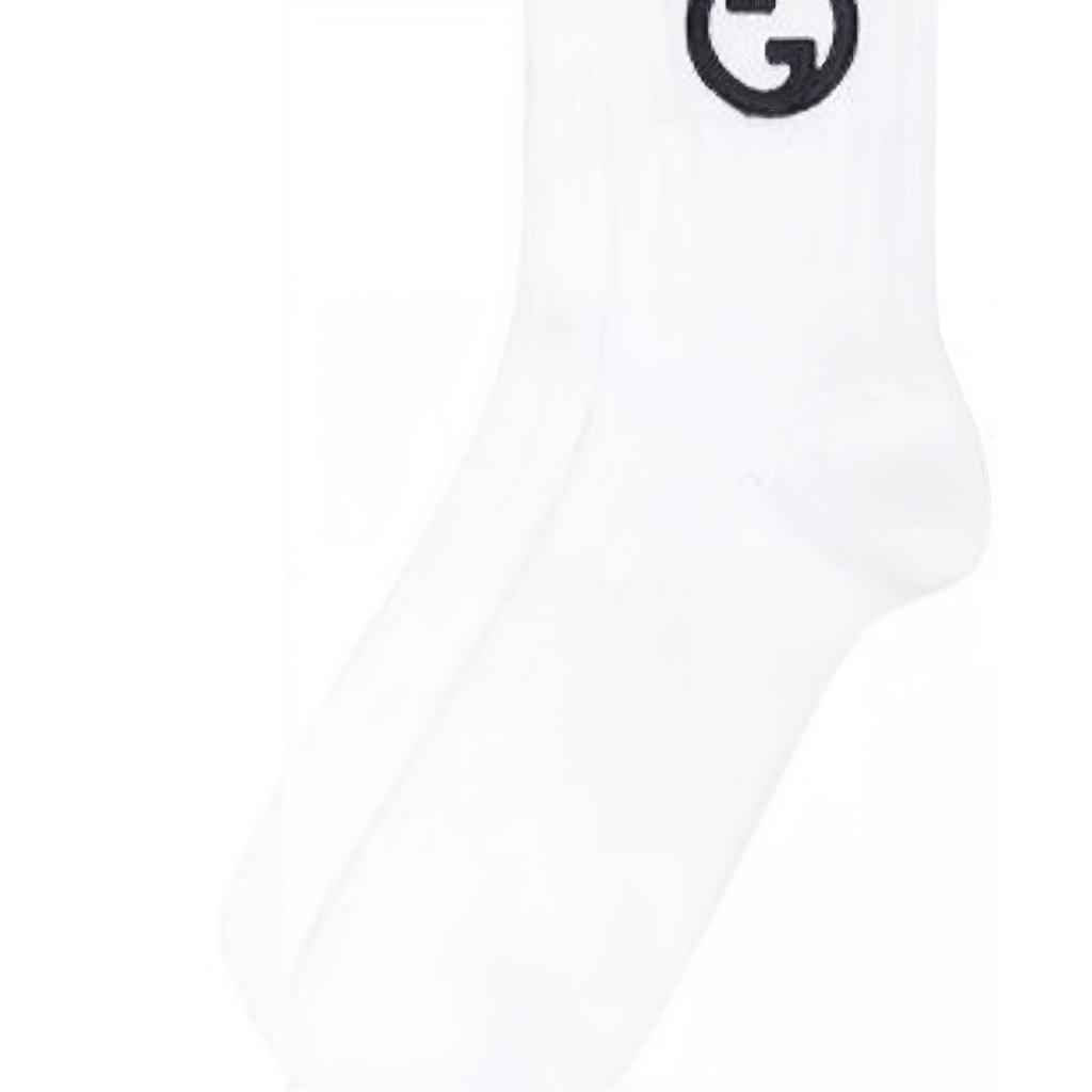 GUCCI Logo Embroidered Ribbed Socks 7415814-GAGC-9268