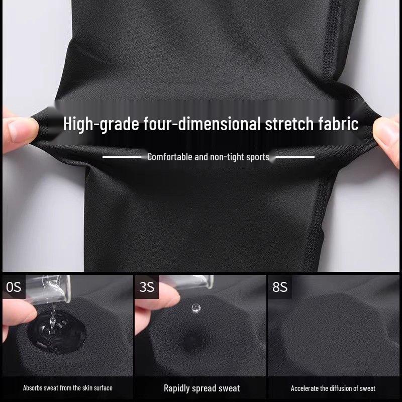 Herren High-Elastic Kompressions-Sporthose - Schnelltrocknende, Leichte Basisschicht für Laufen, Fitness, Basketball und Leichtathletik.