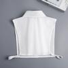 Damen Weißes Halbes Hemd Falscher Kragen Damen Abnehmbare Pullover Tops Herbst Abnehmbares Halbes Hemd Bluse Reverskragen Falscher Kragen