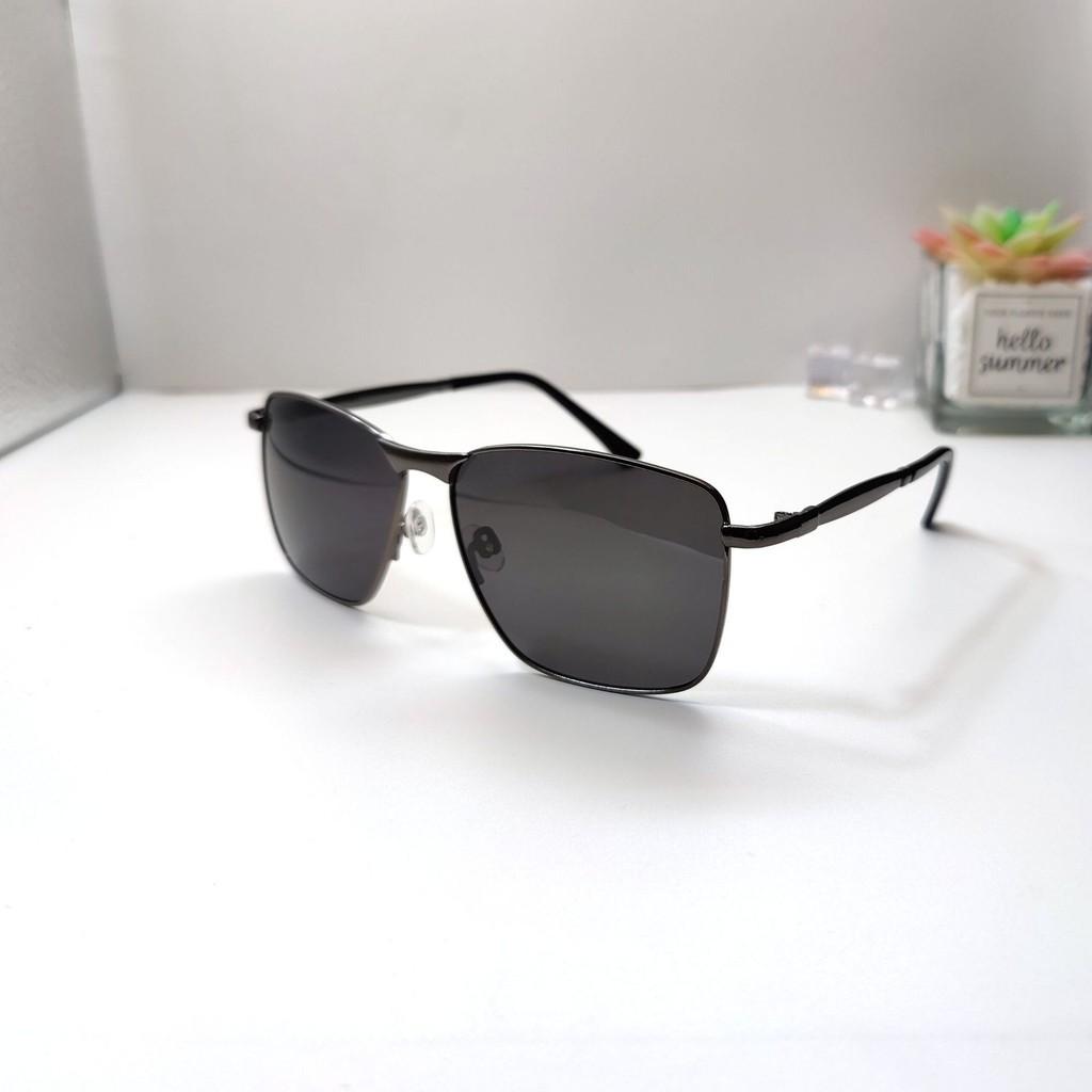 2023 Business Polarized Sunglasses Black Frame Grey Lens Uv400 Men Women Wholesale
