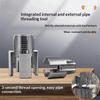 3Pcs Heavy-Duty Pvc/Plastic Pipe Threading Tool Kit 1/2" 3/4" 1" Male & Female Threads For Pvc Ppr Mpp Pipes