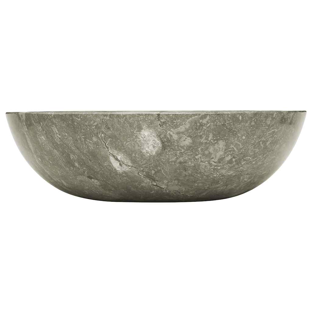 Grey Washbasin Ø40x12 Cm Marble
