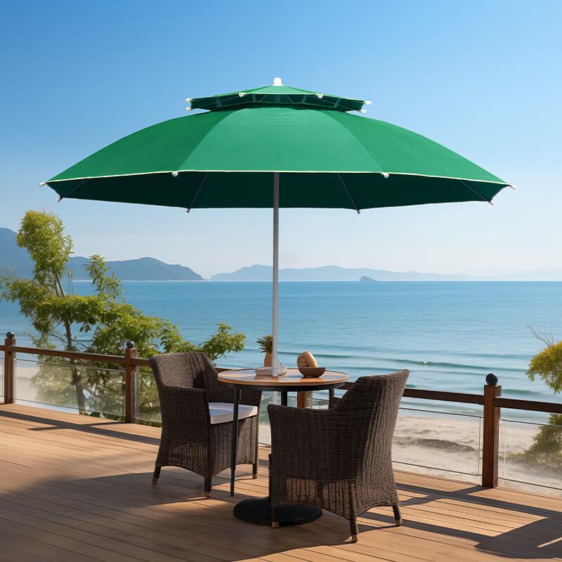 Outdoor Double-Top Patio Umbrella