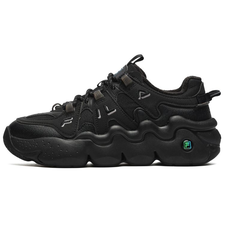 Fila Panini We Fleece Fashion Versatile Sports Casual Low-Top Retro Basketball Shoes Women sneaker Black F12W242127FBK