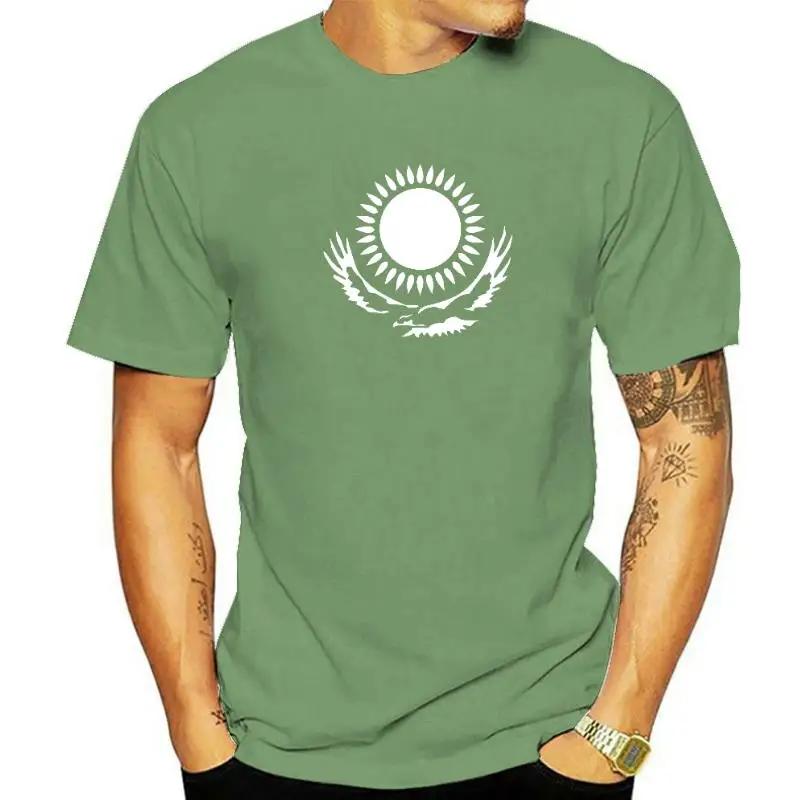 Cool Kazakhstan Flag T-shirt Kazakhstan Men Men's Summer Short sleeve O-neck cotton novelty fun casual T-shirt