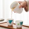 1 Pc Chinese Ceramic Teacup Handmade Lotus Tea Bowl Travel Master Meditation Cup Porcelain Tea Cup Household Tea Set 60ml