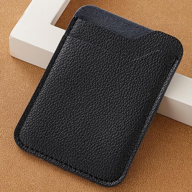 

Унисекс Многоцелевой Кошелек-холдер для карт с 2 отделениями для карт, Прочная синтетическая искусственная кожа, Бордовый - Компактный органайзер для ID и наличных чёрный