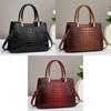 Stylish Crocodile Pattern Handbag 2023 New Large Capacity Women's Shoulder Bag