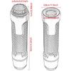 Hand Grips 7/8'' 22mm Motorcycle Grips Non Slip Universal Aluminum and Rubber Gel Handlebar Grip for Motorbike