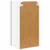Wall Mounted Glass Cabinet LUCCA Black 40 X 31 X 80 Cm Particleboard