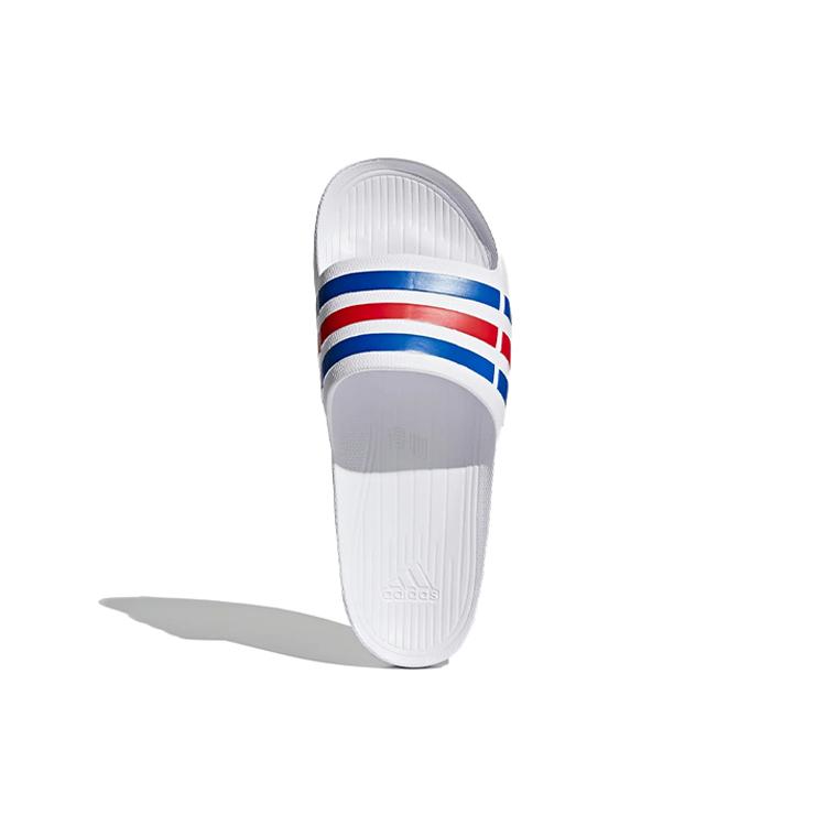 Adidas Duramo Slides White Blue Red U43664
