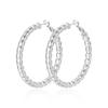 Trendy European and American Beaded Large Hoop Earrings in Yellow Brass - High-End, Light Luxury Fashion for Women, Available in Gold and Silver