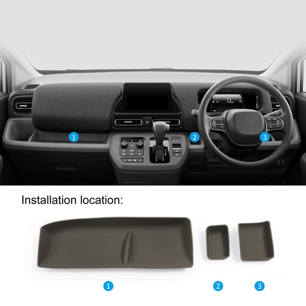 Honda Freed GT Series Dedicated Open Tray Dashboard Storage Tray FREED GT1 GT2 GT3 GT4 GT5 GT6 GT7 GT8 AIR AIR EX CROSSTAR Mat Rubber Type Tray Small